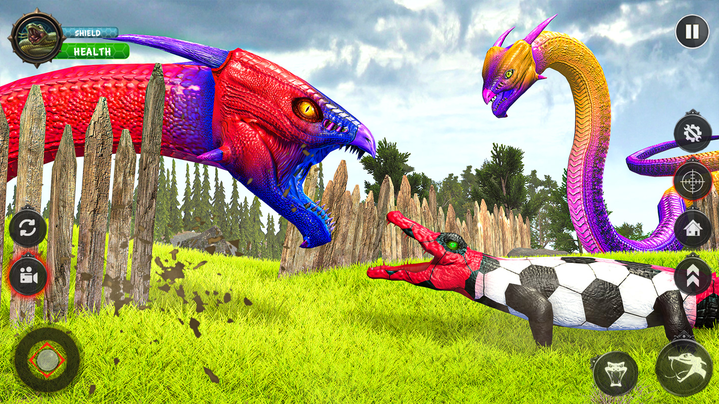 اسکرین شات 2 برنامه Angry Anaconda Simulator Games