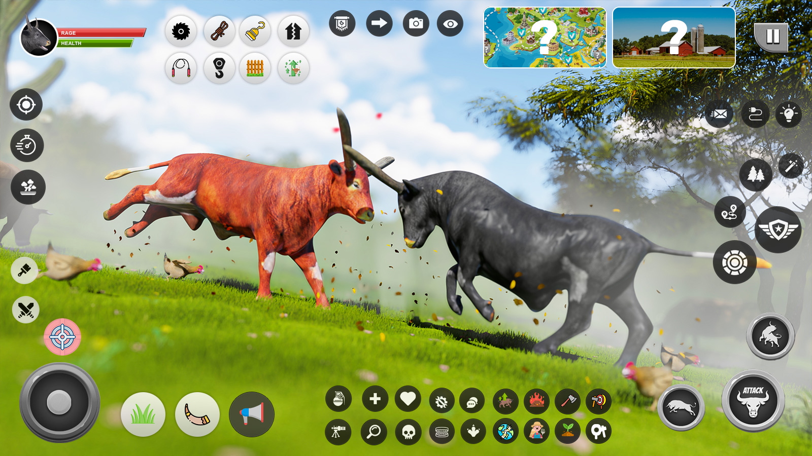 اسکرین شات 2 بازی Wild Battle Craft Bull Games