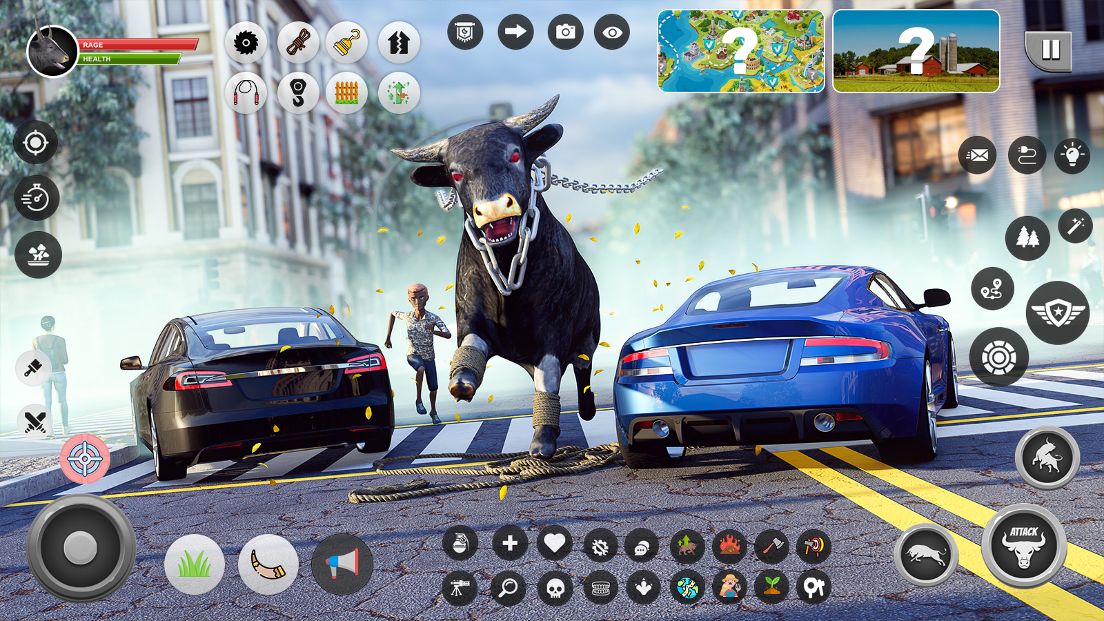 اسکرین شات 1 بازی Wild Battle Craft Bull Games
