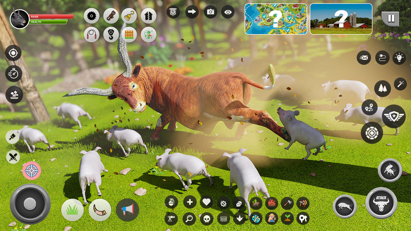 اسکرین شات 5 بازی Wild Battle Craft Bull Games