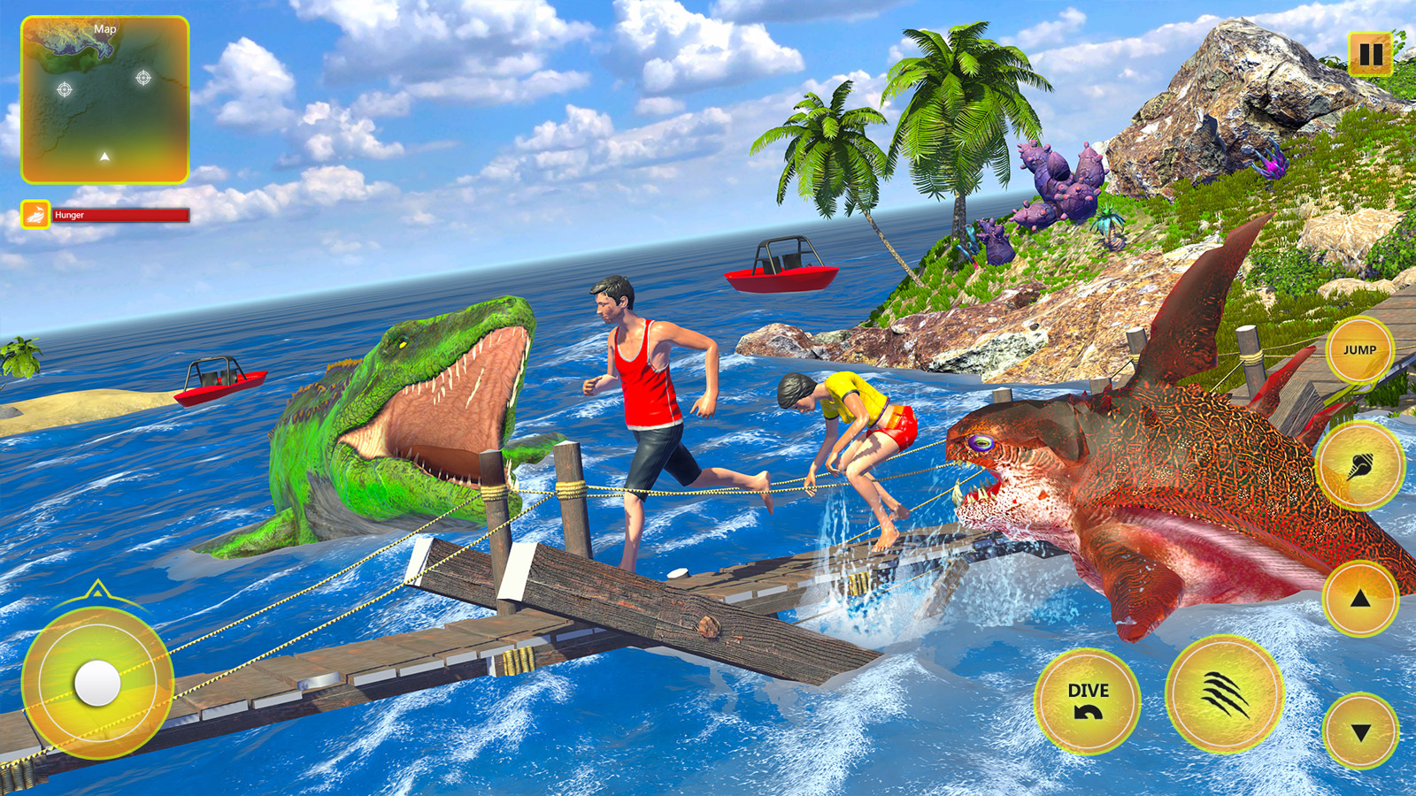 اسکرین شات 7 بازی Angry Shark Games Evolution
