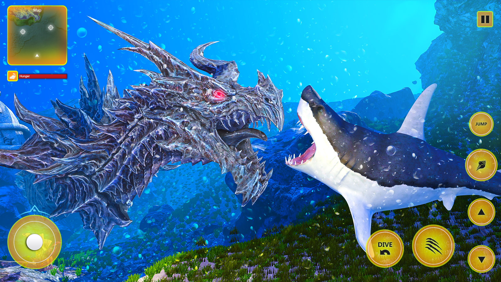 اسکرین شات 3 بازی Angry Shark Games Evolution