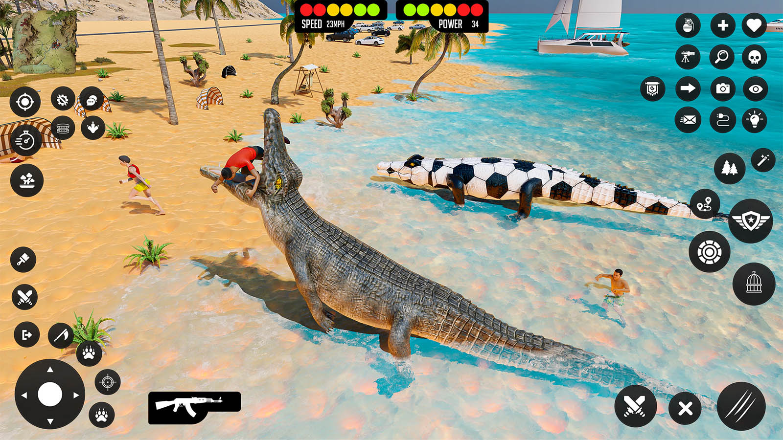 اسکرین شات 2 بازی Crocodile Games Animal Sim 3D