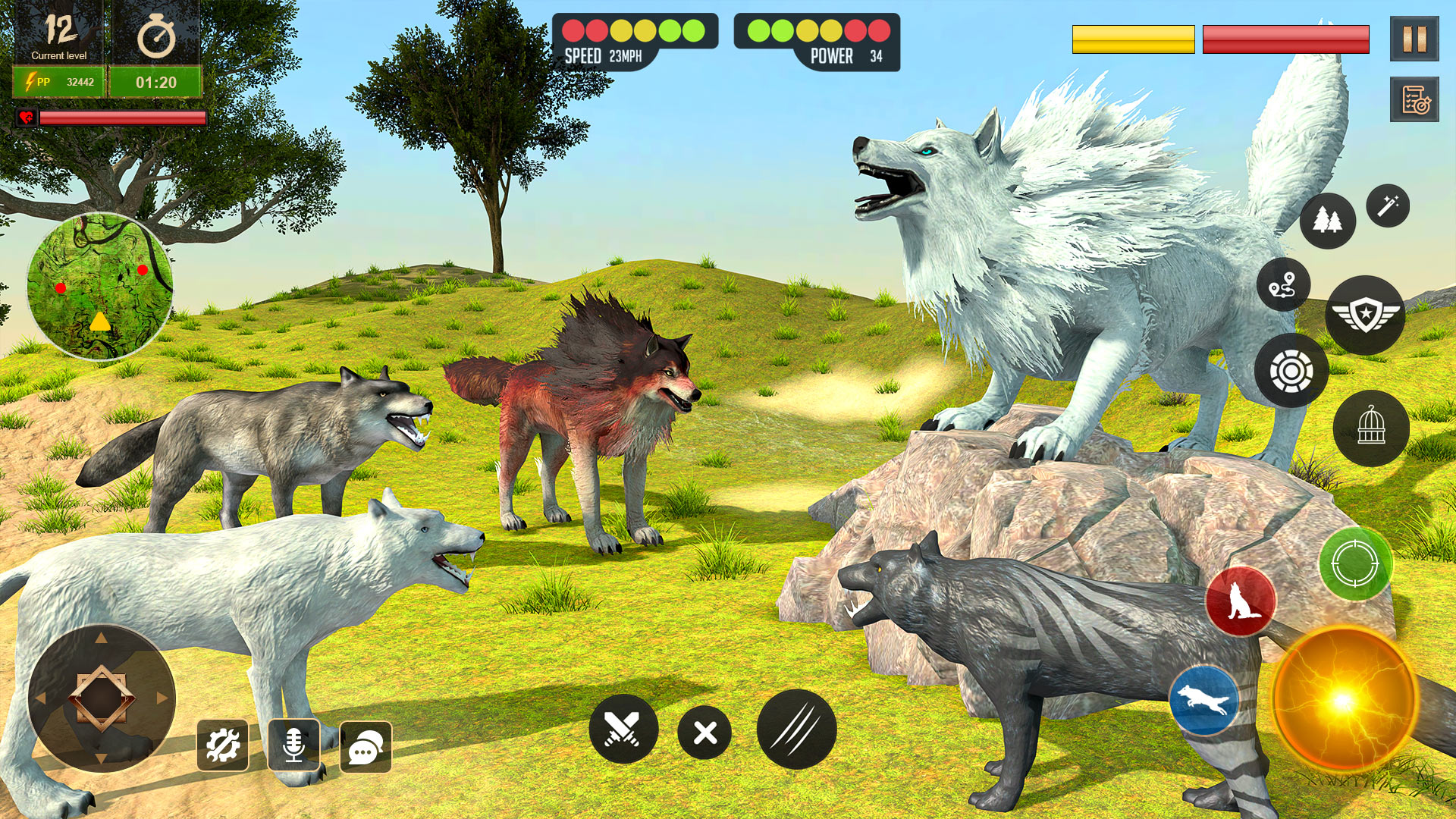 اسکرین شات 3 بازی Wolf Simulator Animal Games