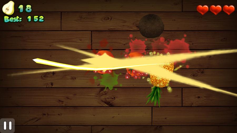 اسکرین شات 2 بازی Fruit Cut 3D