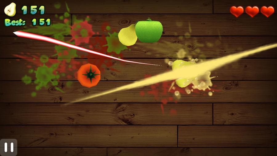 اسکرین شات 1 بازی Fruit Cut 3D