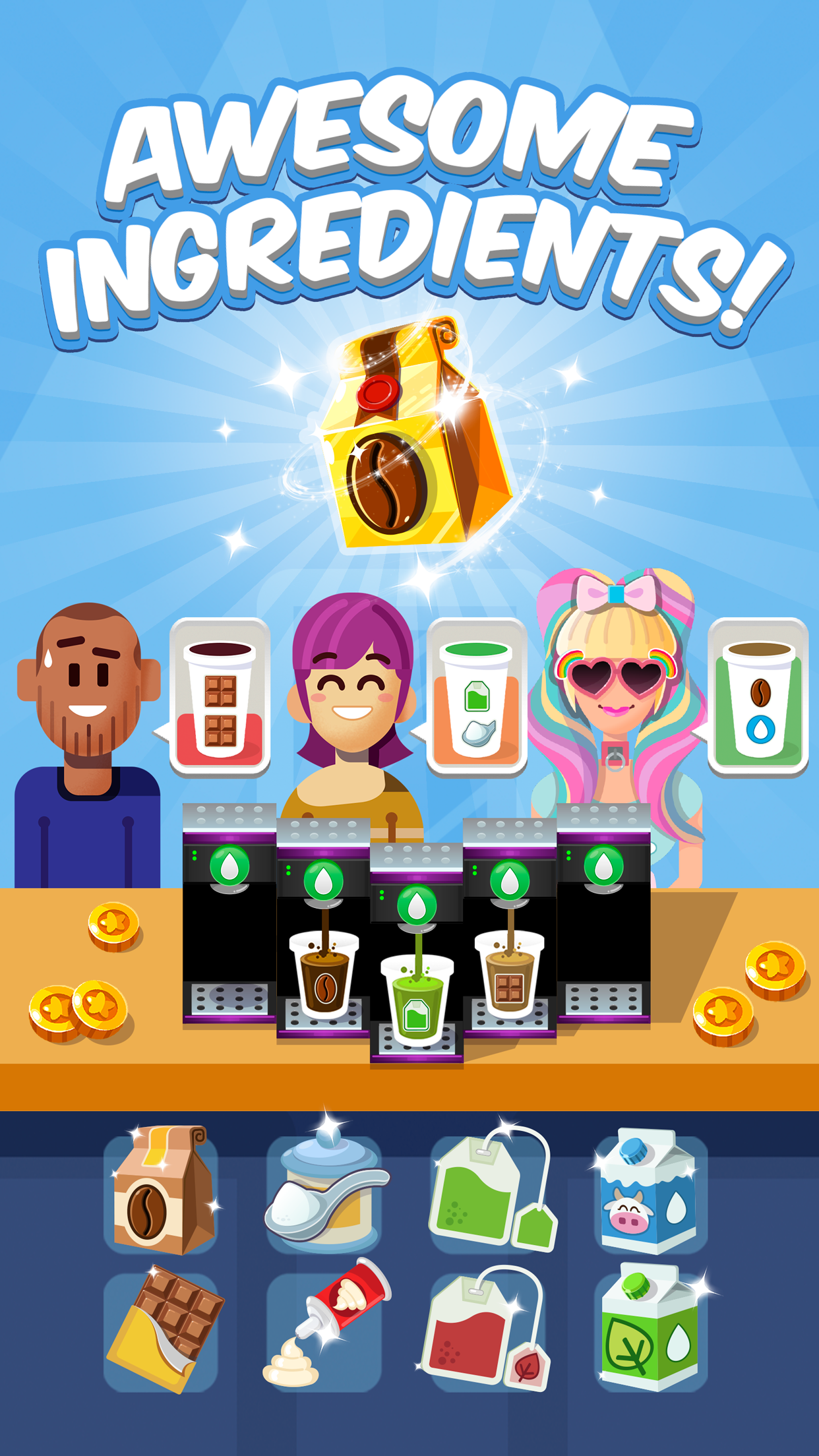 اسکرین شات 3 بازی Food Tycoon FRVR