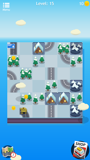 اسکرین شات 5 بازی Road Trip FRVR - Connect the Way of the Car Puzzle