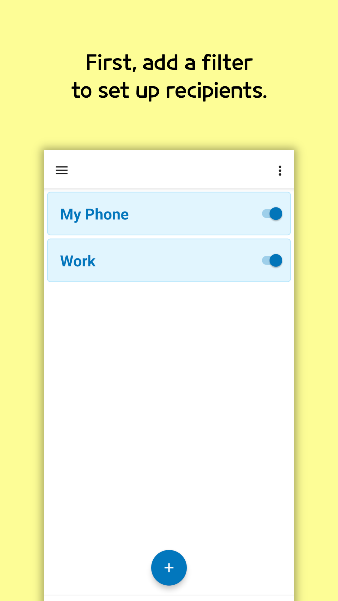 اسکرین شات 1 برنامه SMS Forwarder