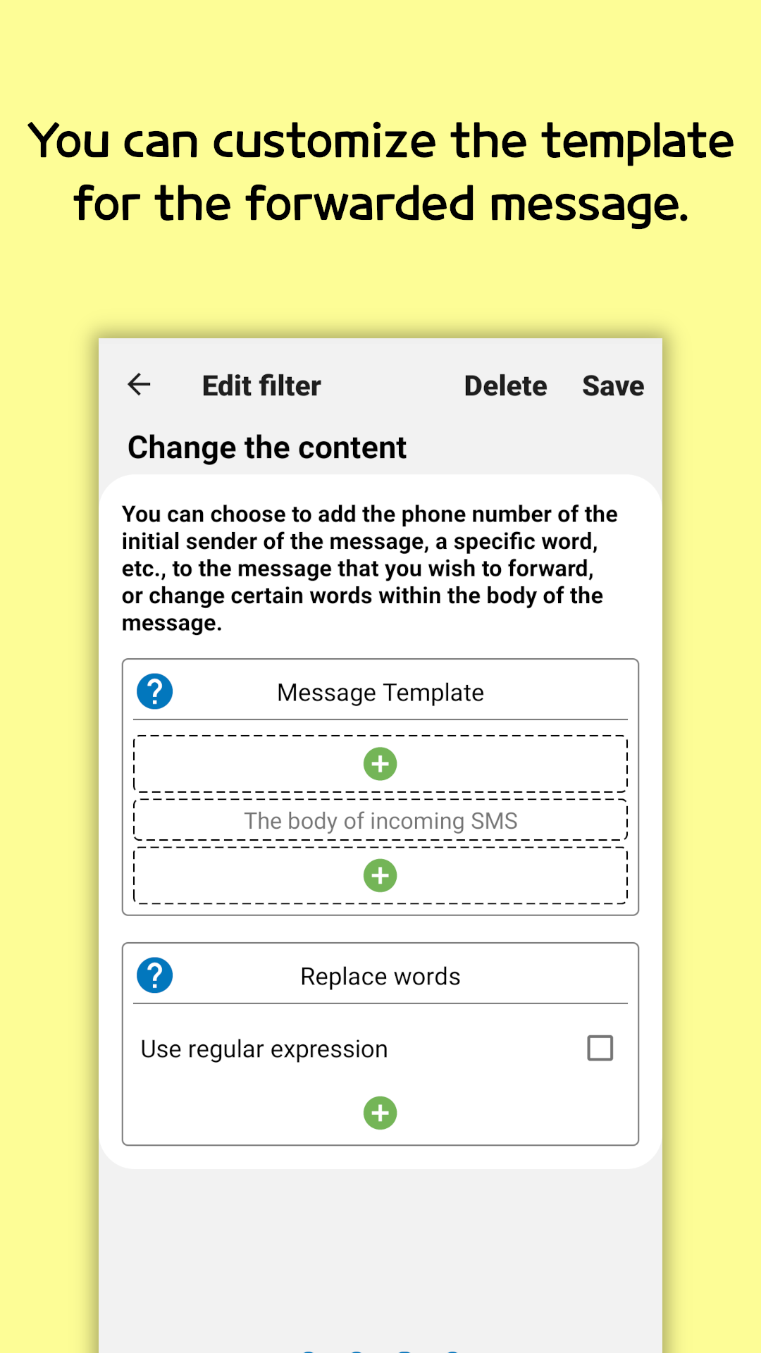 اسکرین شات 4 برنامه SMS Forwarder