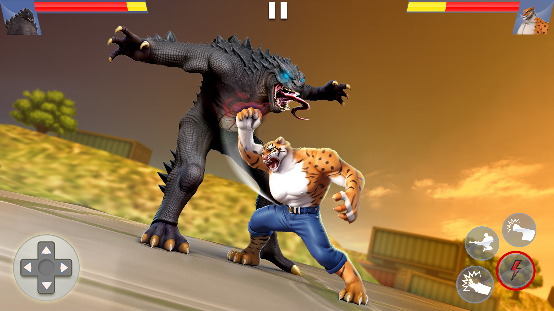 اسکرین شات 1 بازی Kung Fu Animal: Fighting Games