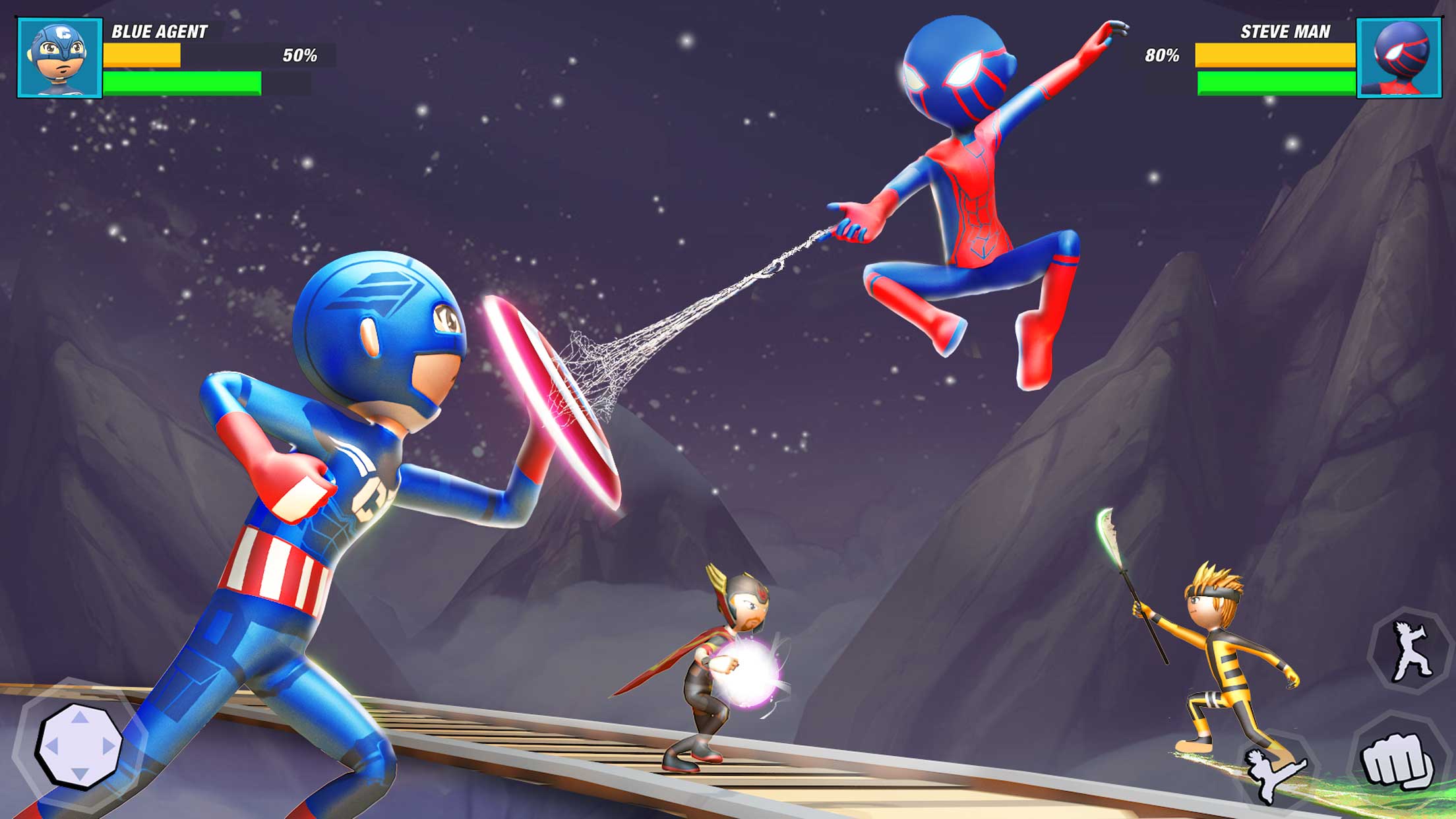 اسکرین شات 1 بازی Stick Fighters: Karate Heroes