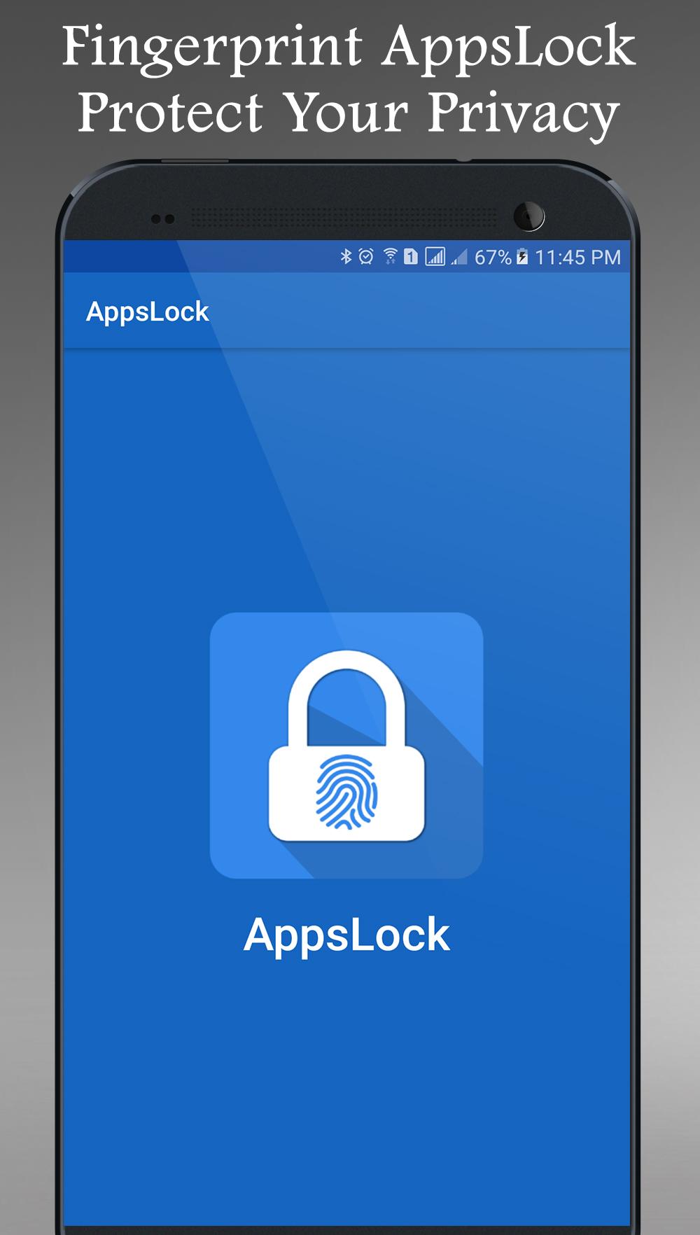 اسکرین شات 1 برنامه Fingerprint App Lock Real