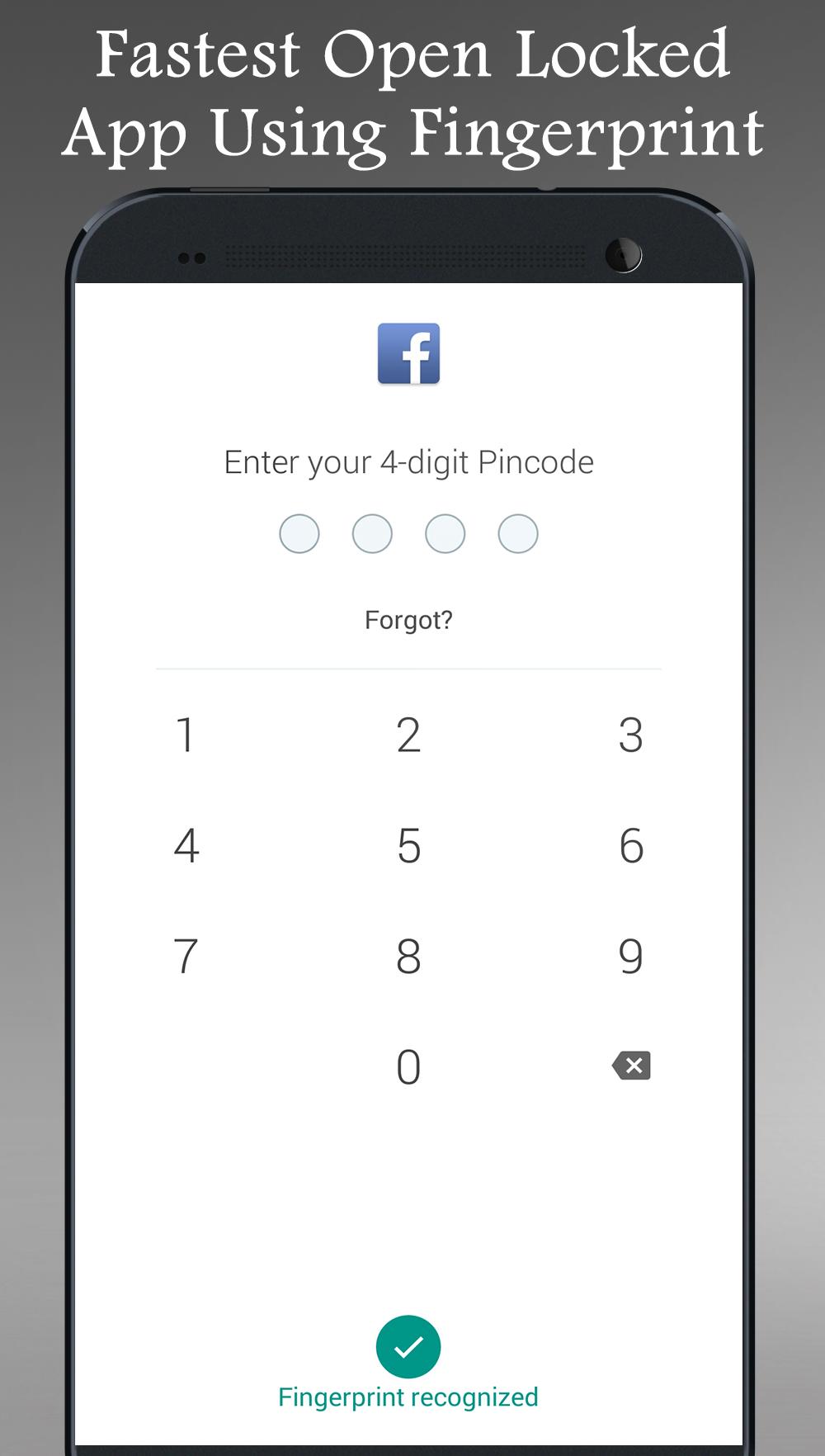 اسکرین شات 6 برنامه Fingerprint App Lock Real