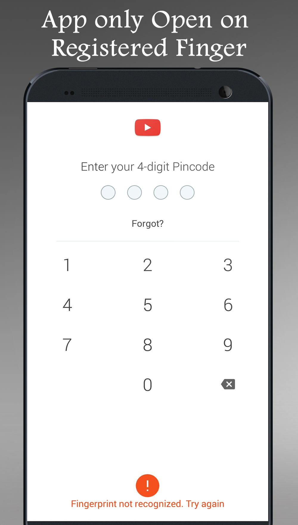 اسکرین شات 4 برنامه Fingerprint App Lock Real