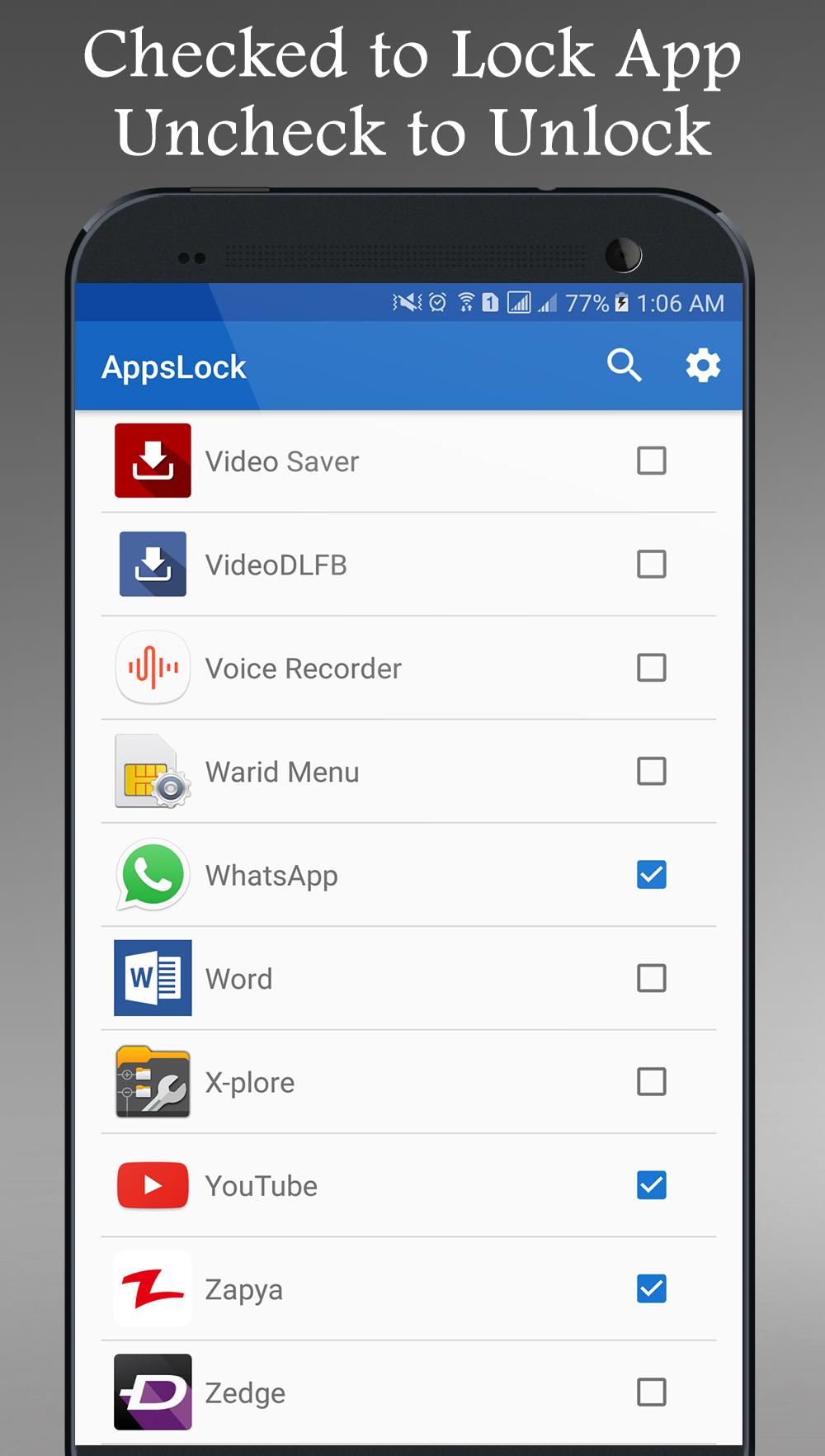اسکرین شات 2 برنامه Fingerprint App Lock Real