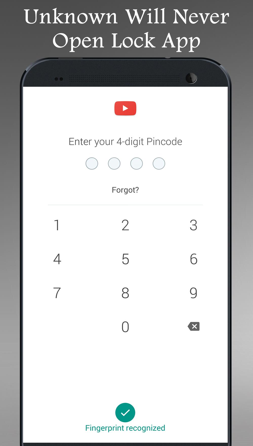 اسکرین شات 3 برنامه Fingerprint App Lock Real