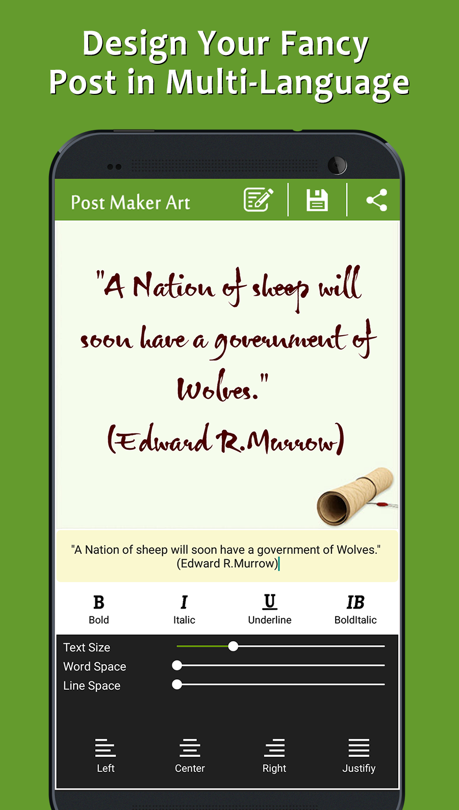 اسکرین شات 7 برنامه Post Maker - Fancy Text Art