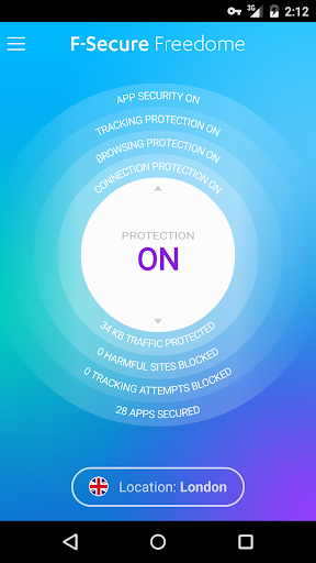 اسکرین شات 1 برنامه F-Secure Freedome for Business