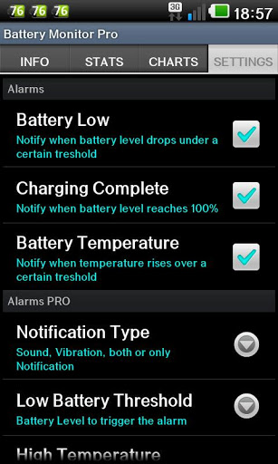 اسکرین شات 7 برنامه Battery Monitor Widget