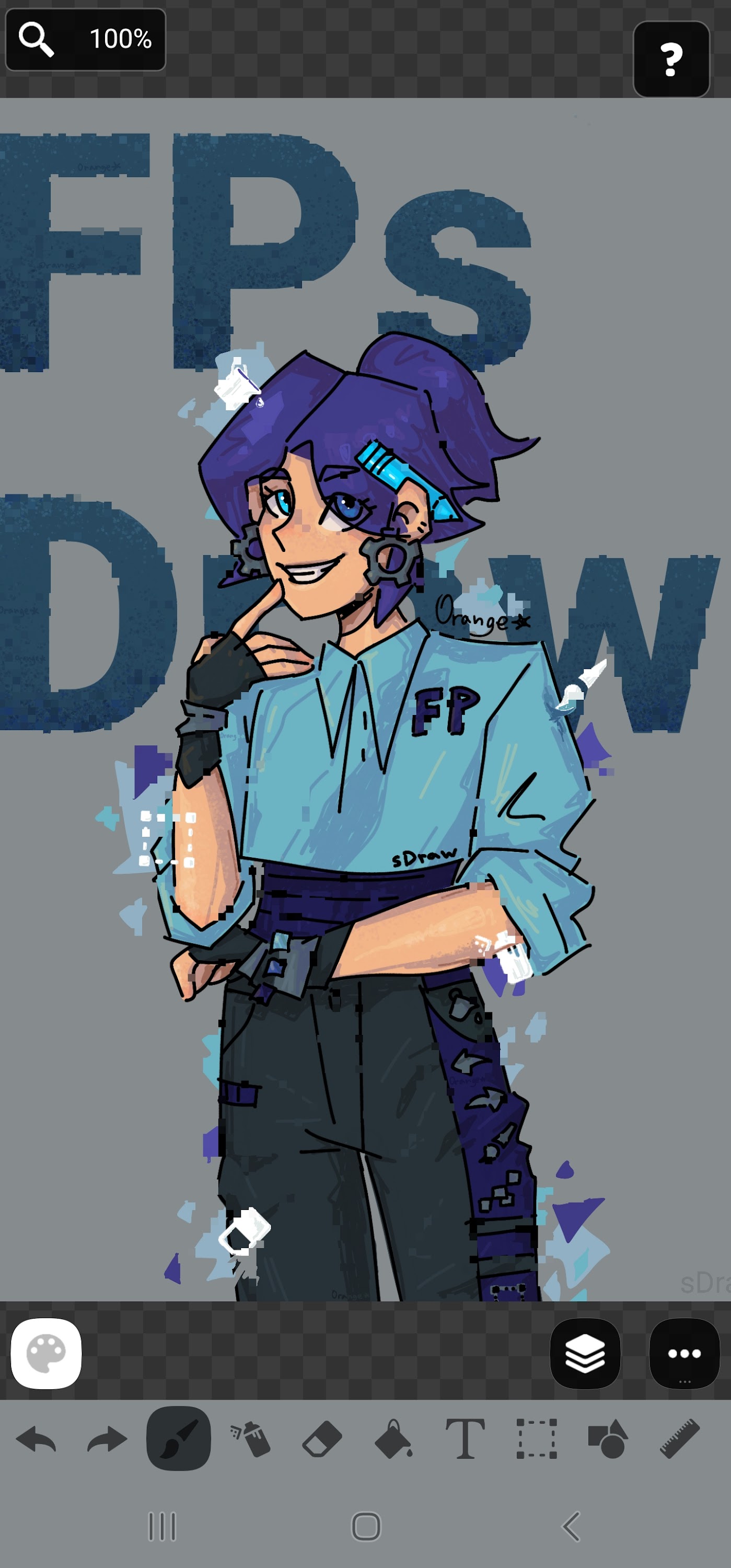 اسکرین شات 1 برنامه FP sDraw (Drawing app)