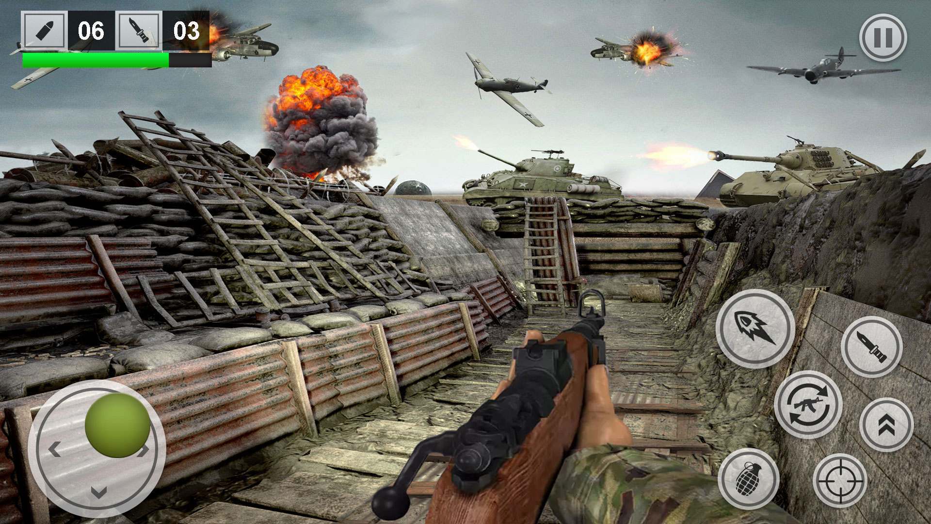 اسکرین شات 4 بازی World War 2 fps shooting