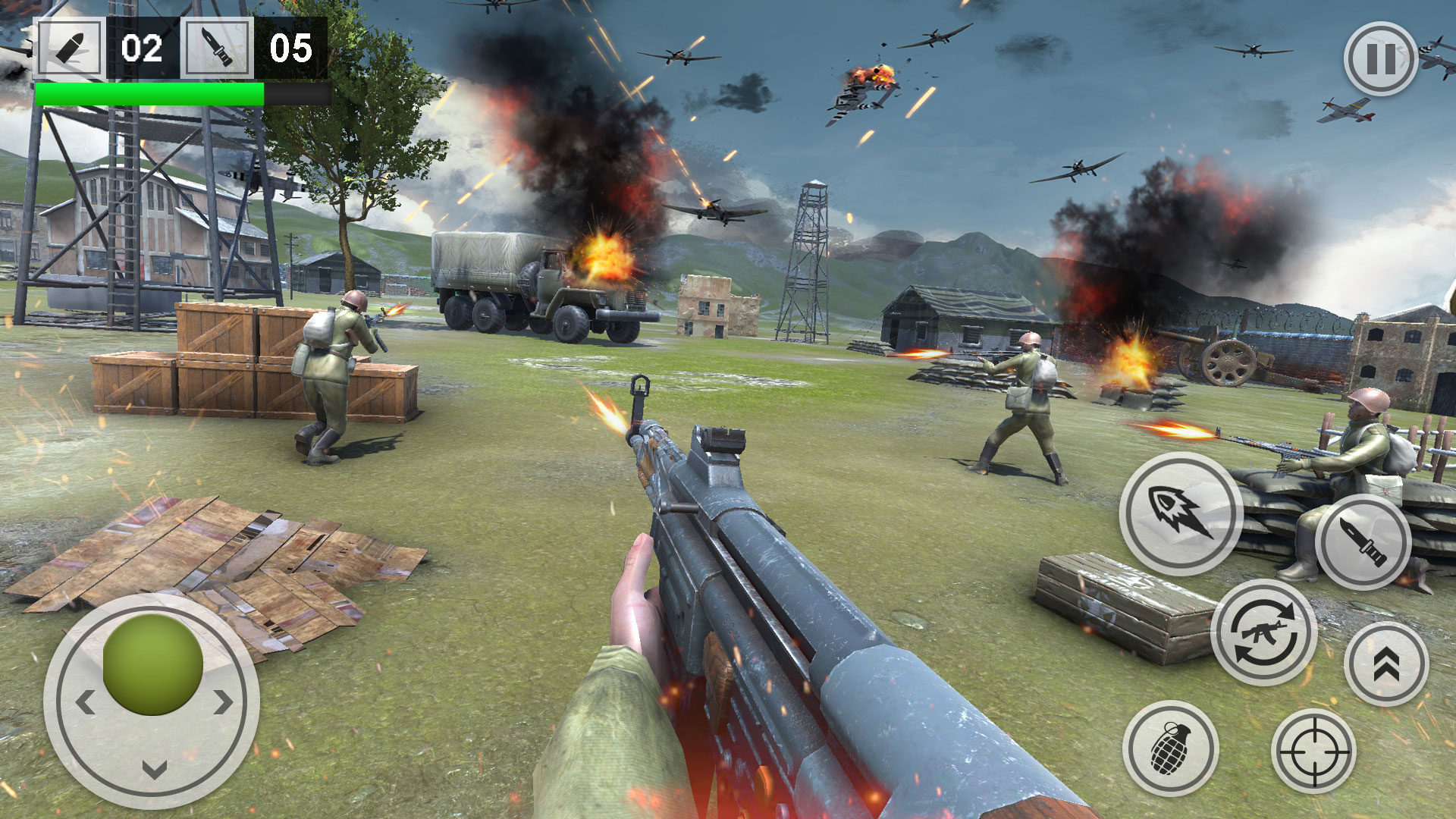 اسکرین شات 1 بازی World War 2 fps shooting