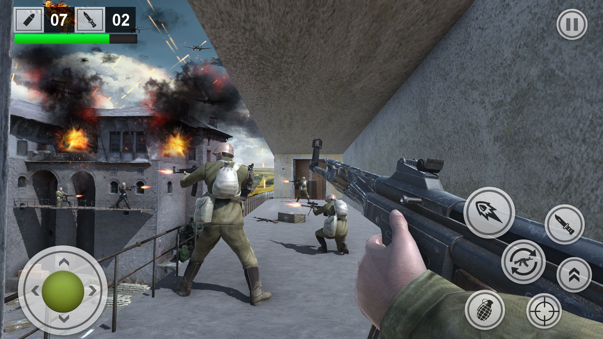 اسکرین شات 5 بازی World War 2 fps shooting