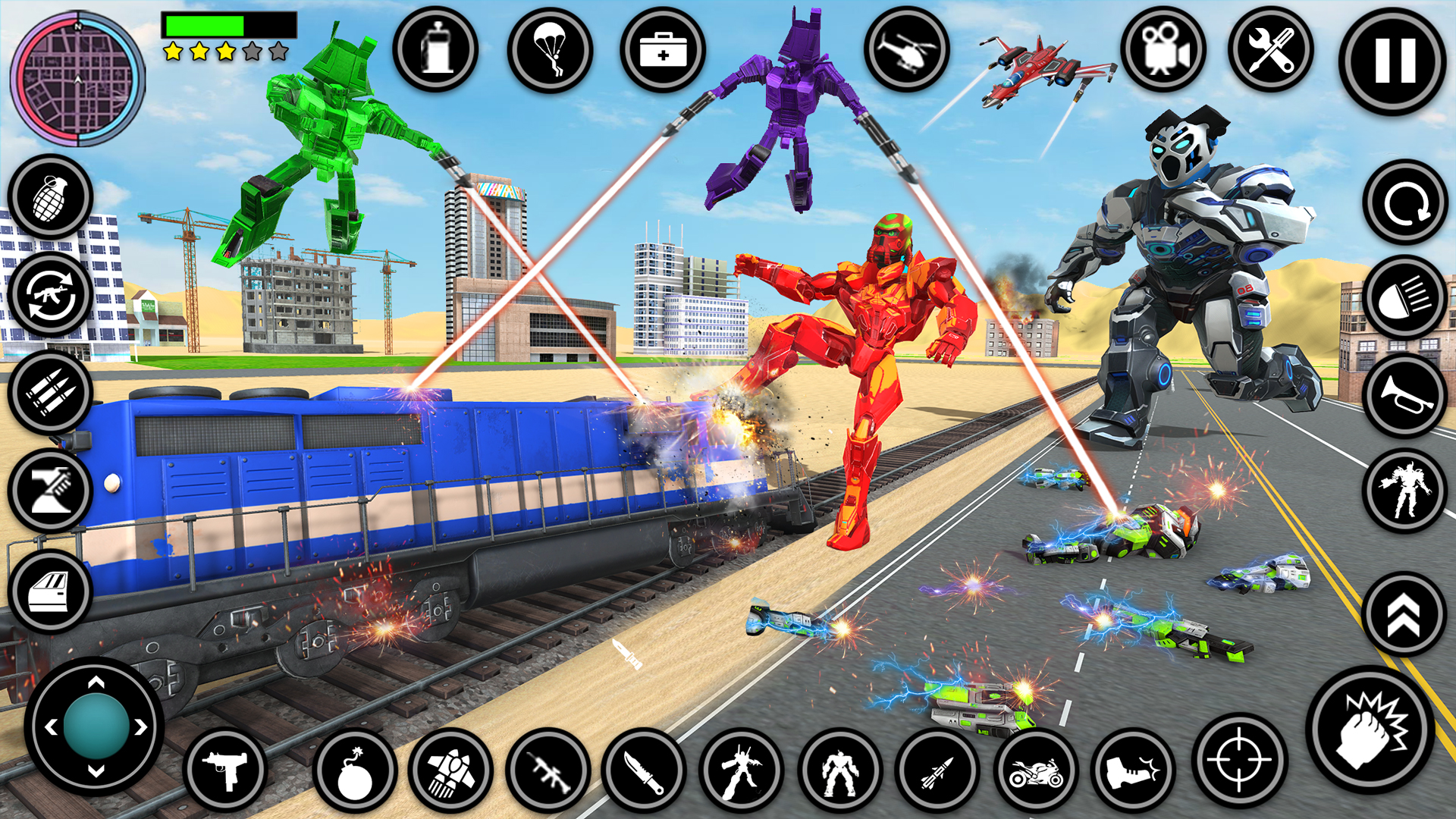 اسکرین شات 2 بازی Panda Robot Cop Car Transform