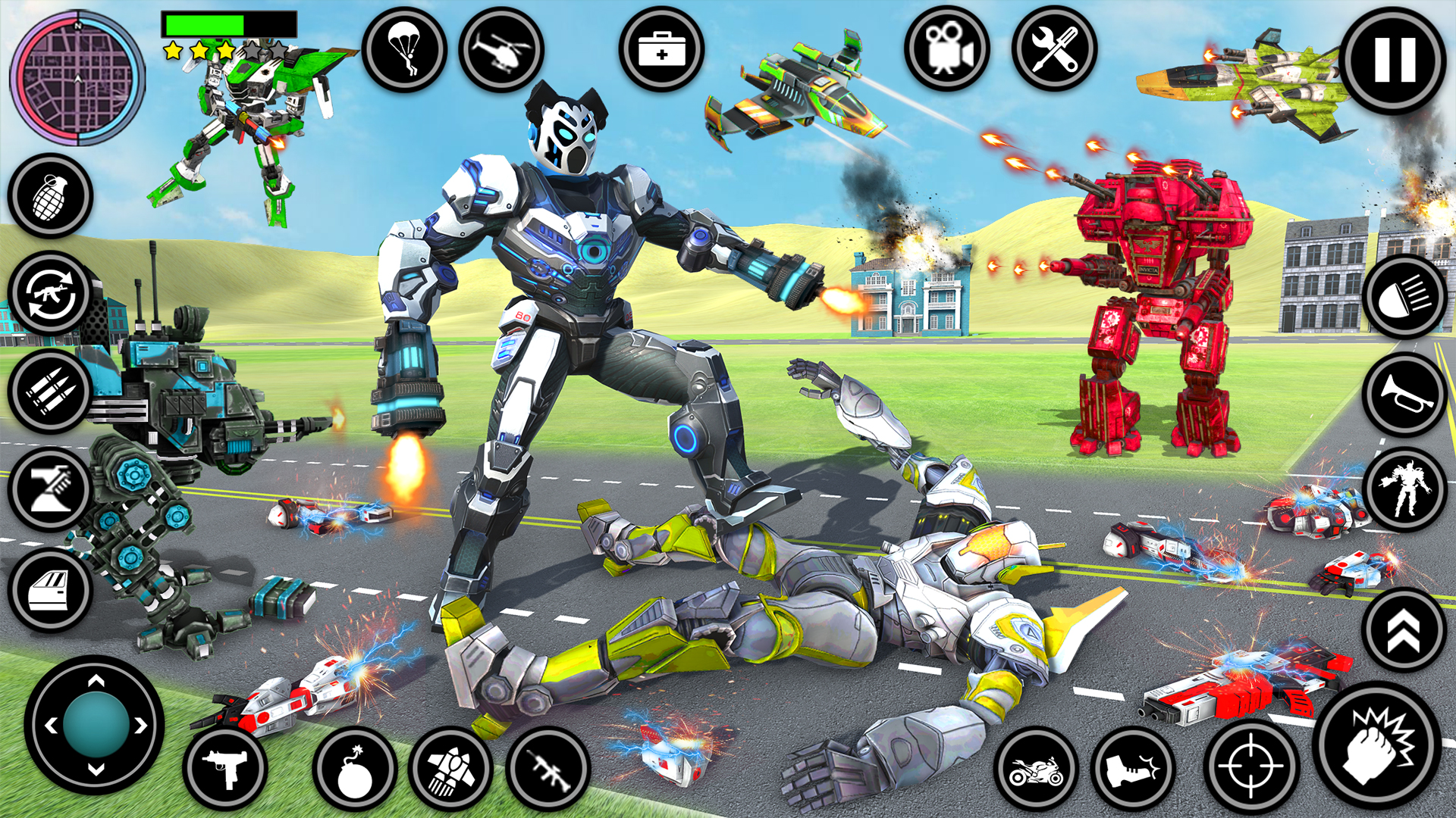 اسکرین شات 4 بازی Panda Robot Cop Car Transform