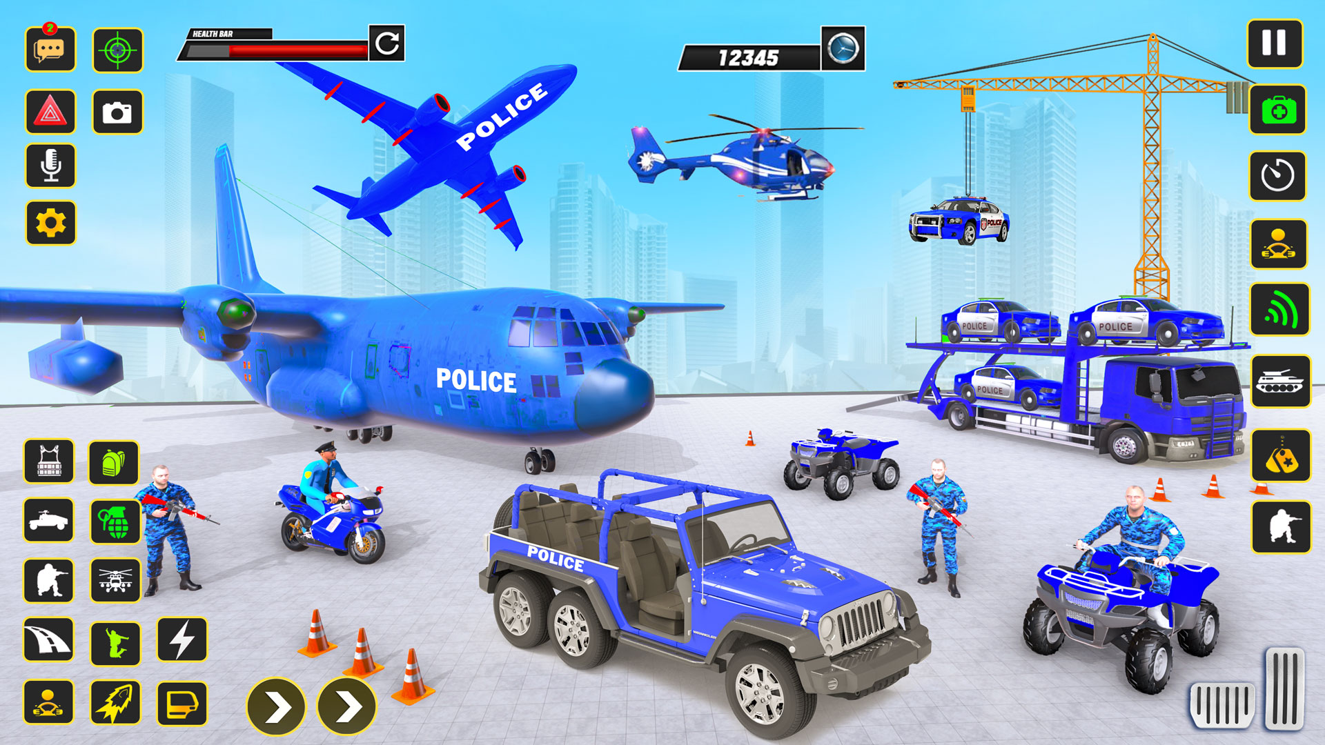 اسکرین شات 2 بازی Police Car transporter Game 3D
