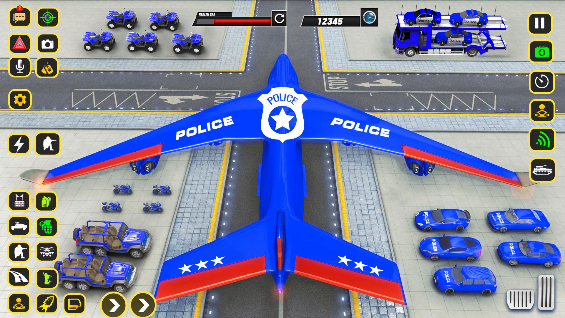 اسکرین شات 3 بازی Police Car transporter Game 3D