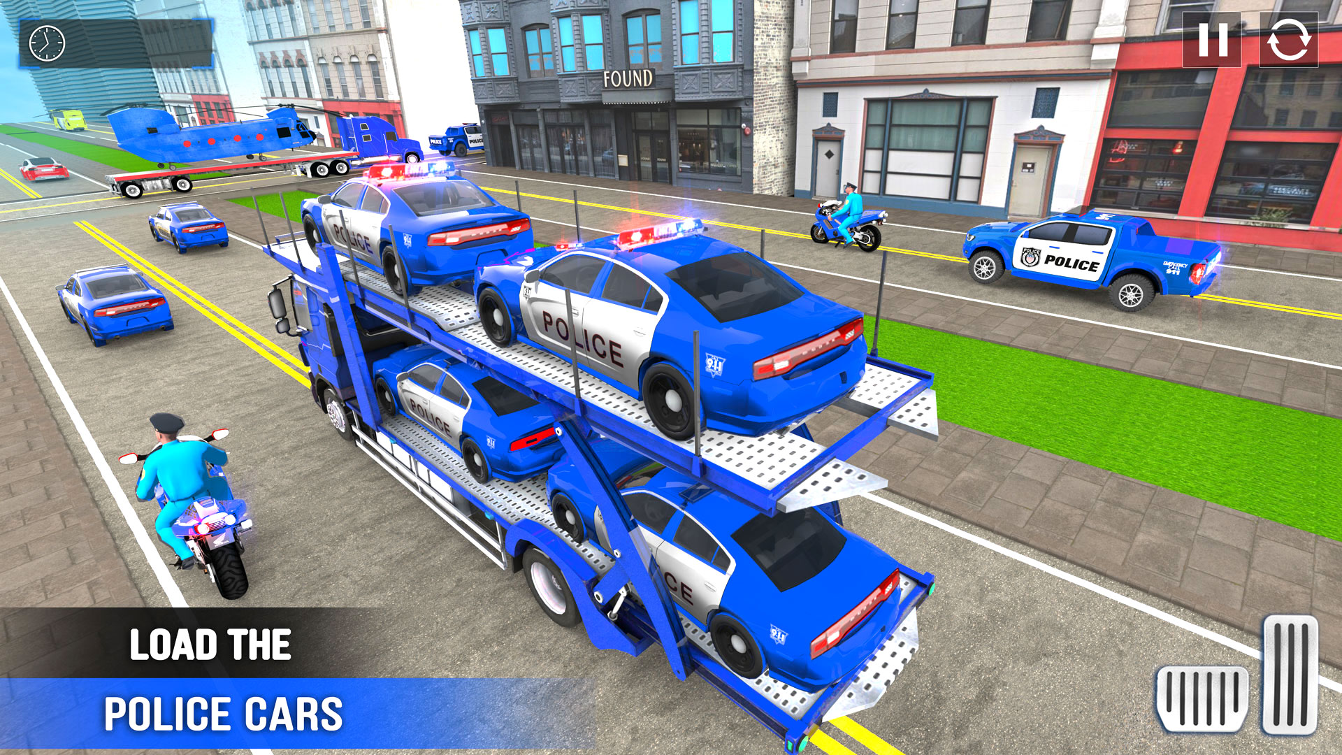 اسکرین شات 7 بازی Police Car transporter Game 3D