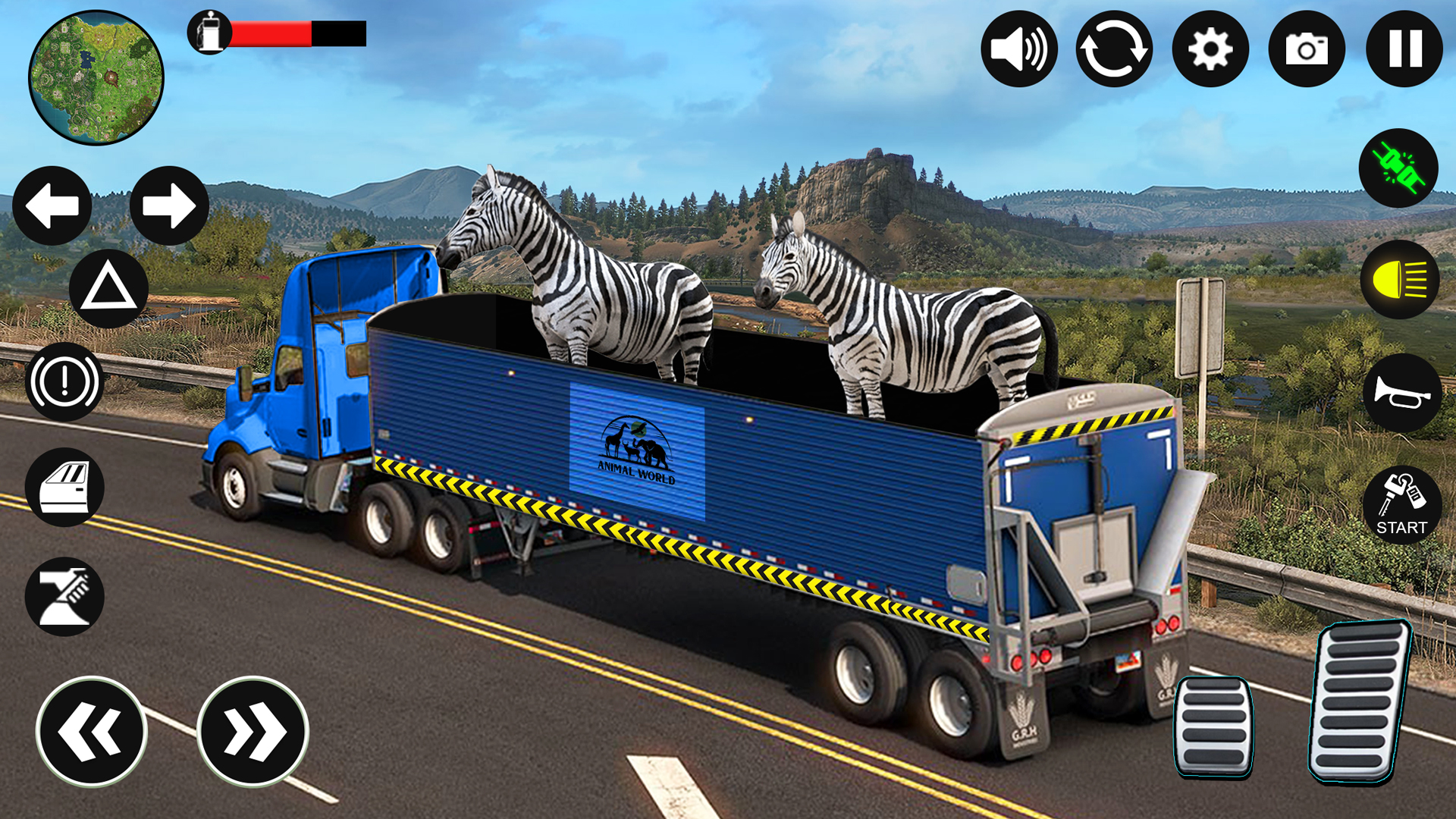 اسکرین شات 4 بازی Zoo Animal: Truck Driving Game