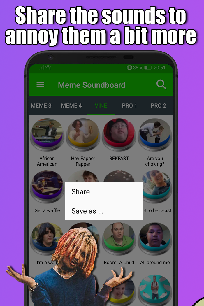 اسکرین شات 4 برنامه Meme and Vine Soundboard 2023