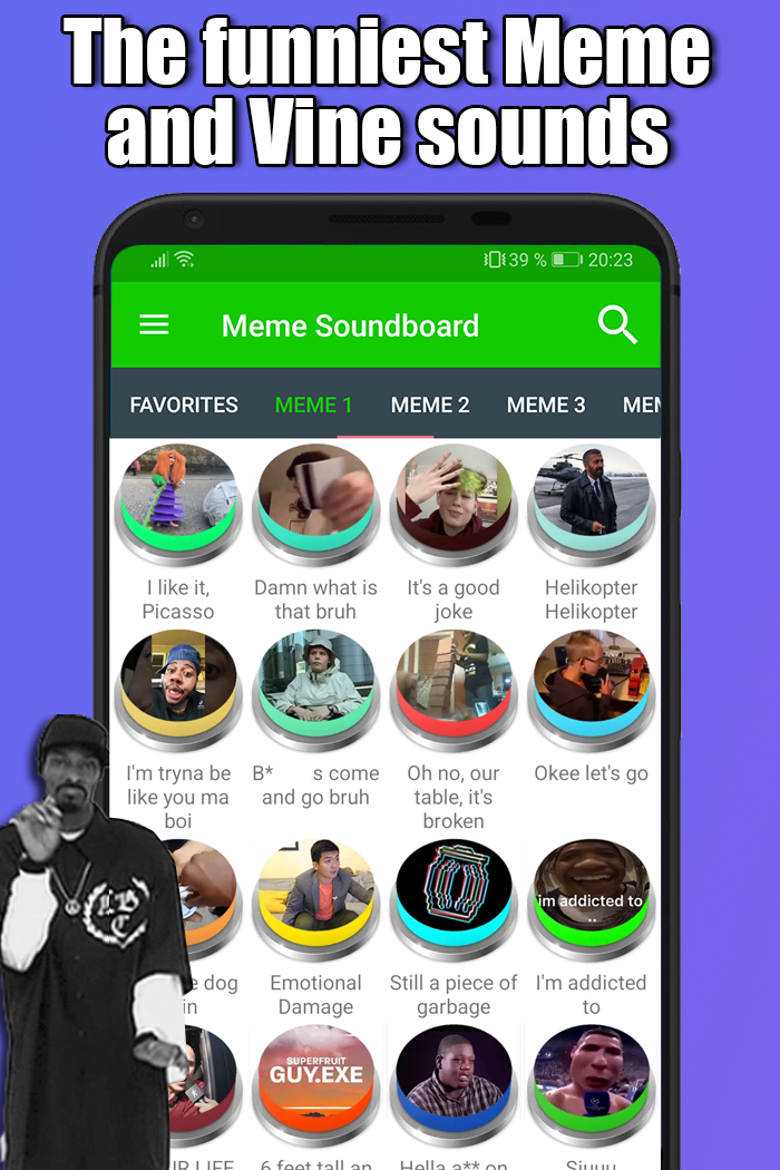 اسکرین شات 1 برنامه Meme and Vine Soundboard 2023