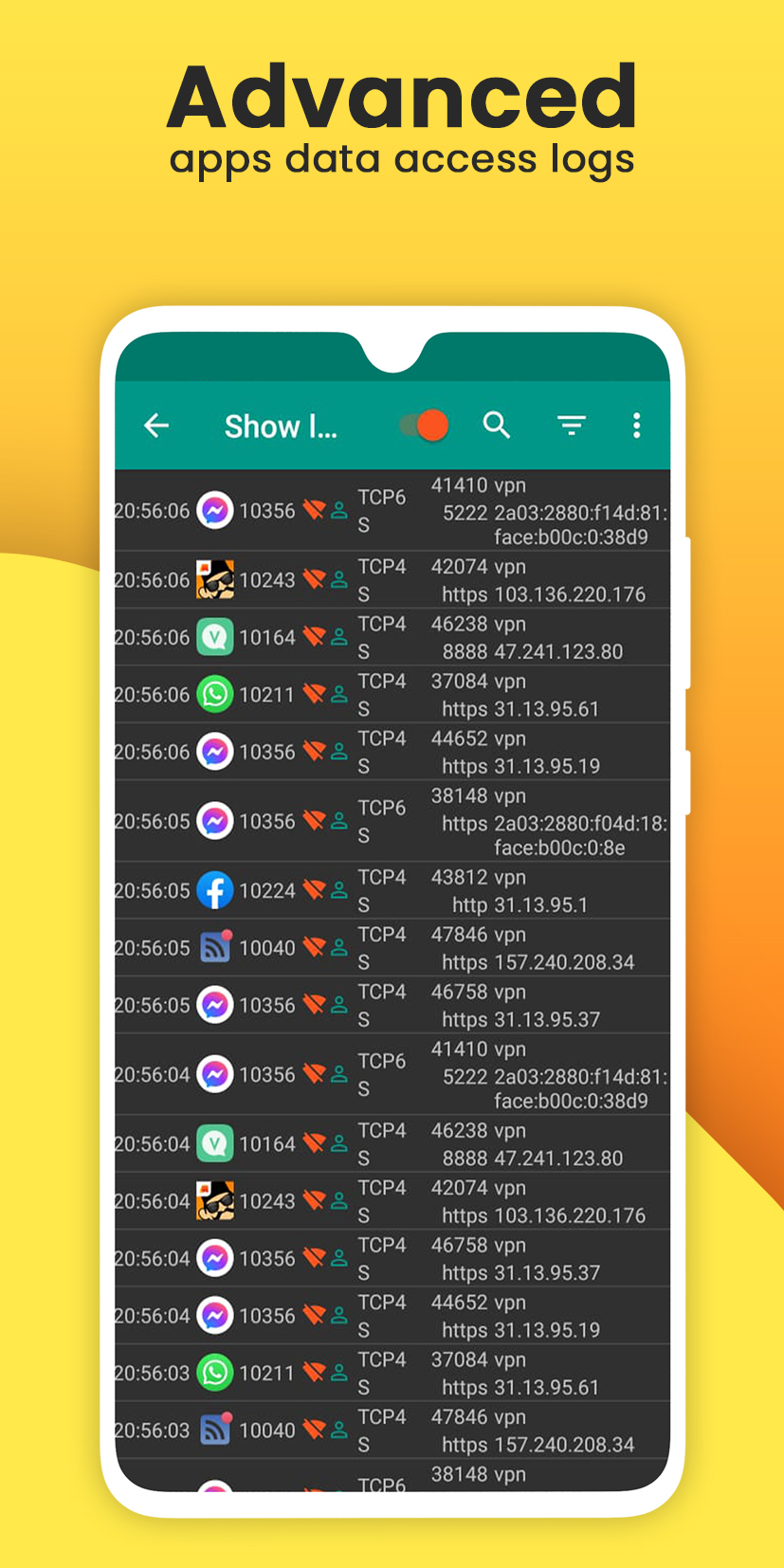 اسکرین شات 4 برنامه DataGuard No Root Firewall, In