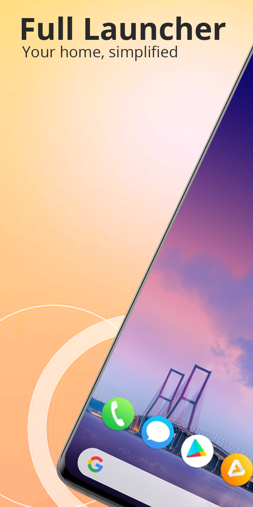 اسکرین شات 2 برنامه Full Launcher: Fresh & Clean
