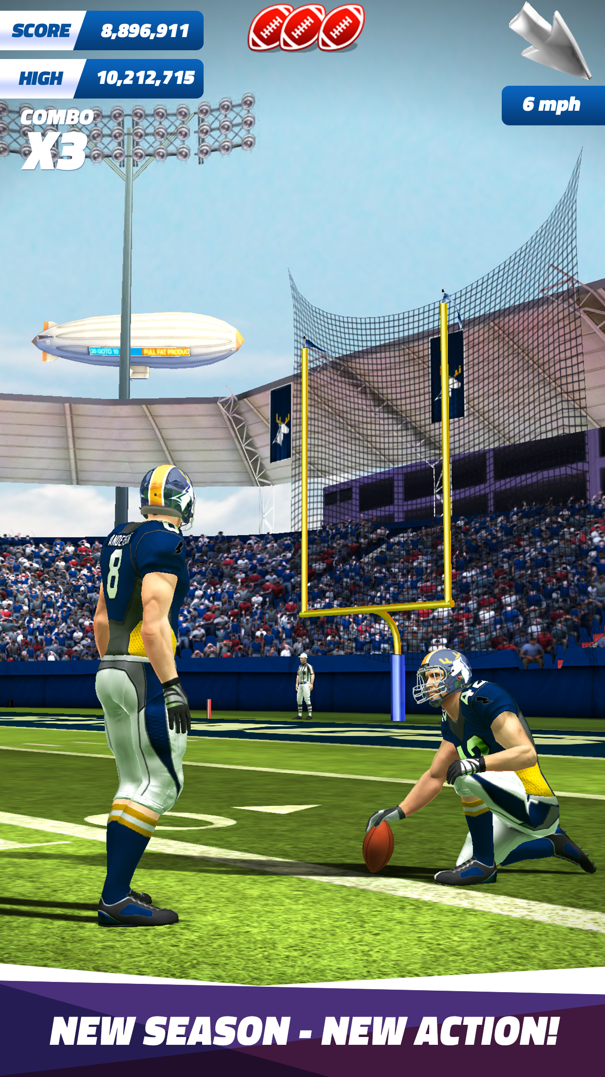 اسکرین شات 1 بازی Flick Field Goal 25