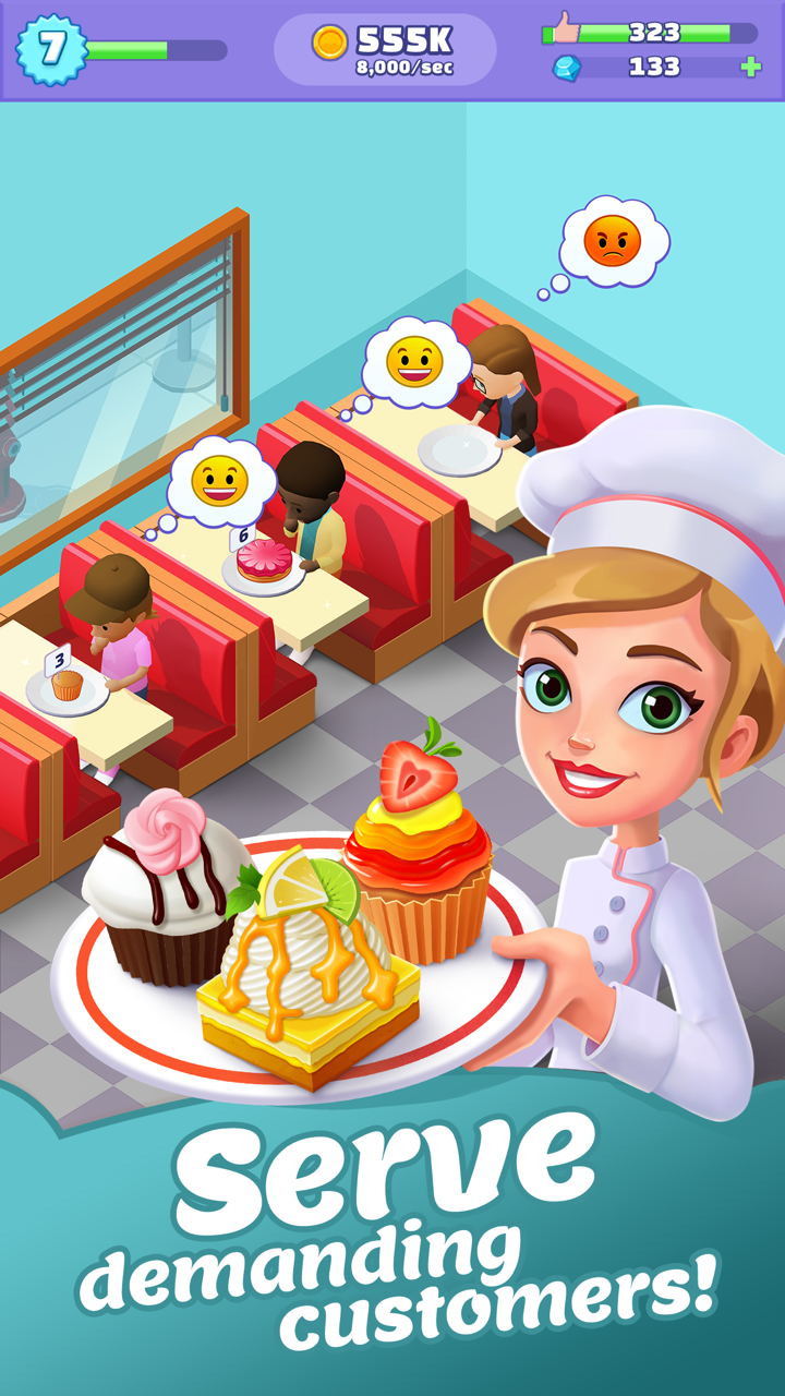 اسکرین شات 2 بازی Merge Bakery -  Idle Dessert T