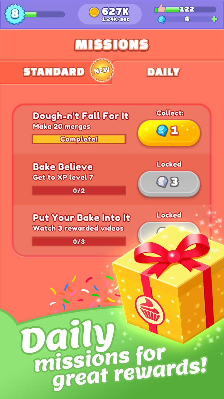 اسکرین شات 4 بازی Merge Bakery -  Idle Dessert T