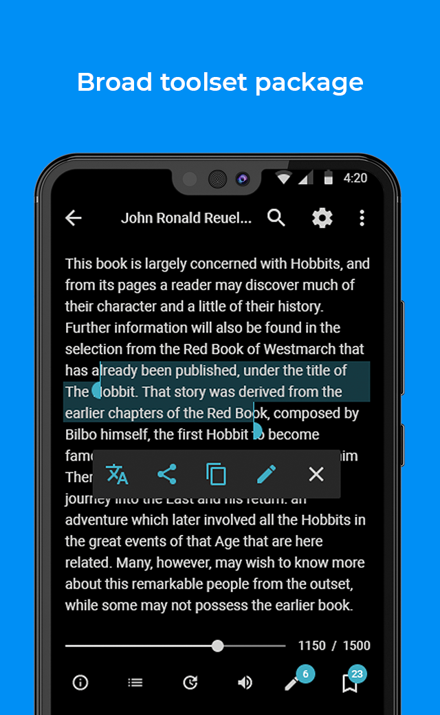 اسکرین شات 2 برنامه FullReader – e-book reader
