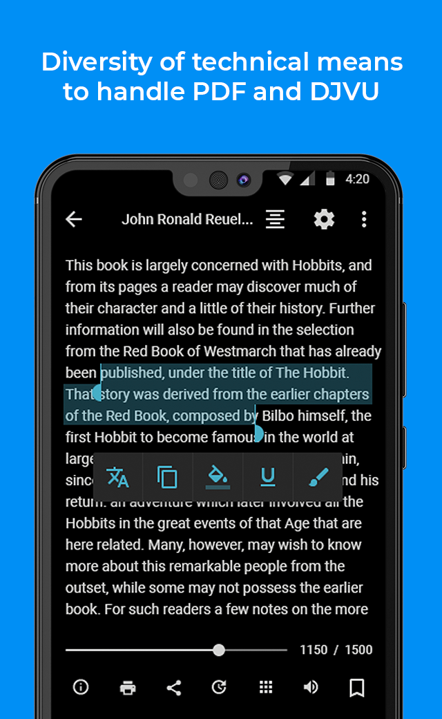اسکرین شات 4 برنامه FullReader – e-book reader