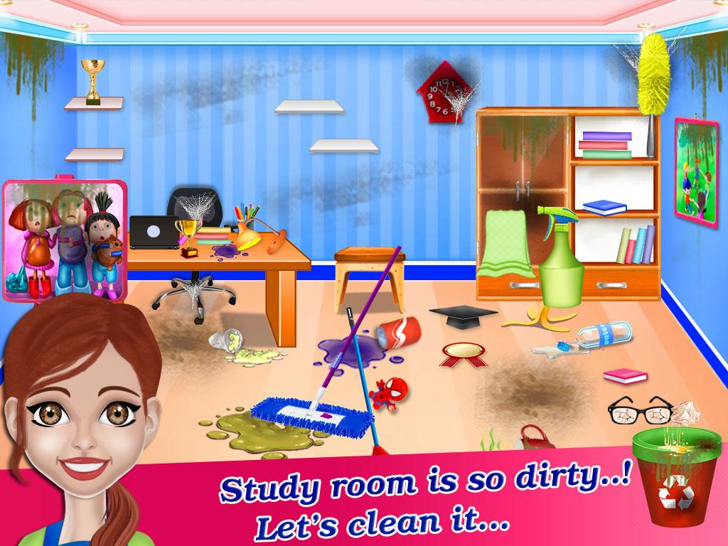 اسکرین شات 2 برنامه Big House Cleaning Washing