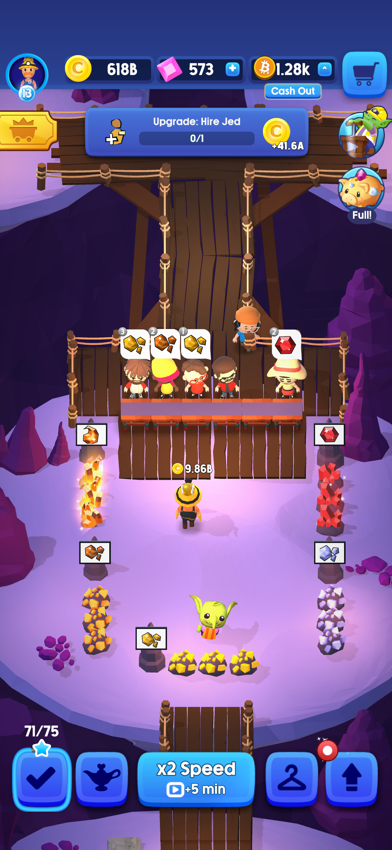 اسکرین شات 3 بازی Idle Mine! Earn Real Bitcoin