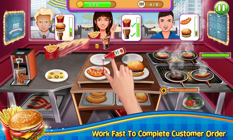 اسکرین شات 1 بازی Burger City - Cooking Games