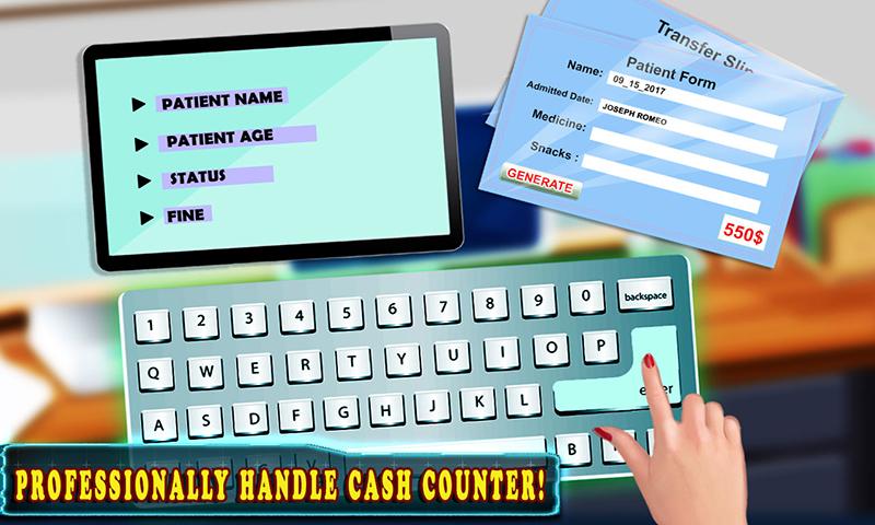 اسکرین شات 4 بازی Hospital Cash Register Cashier