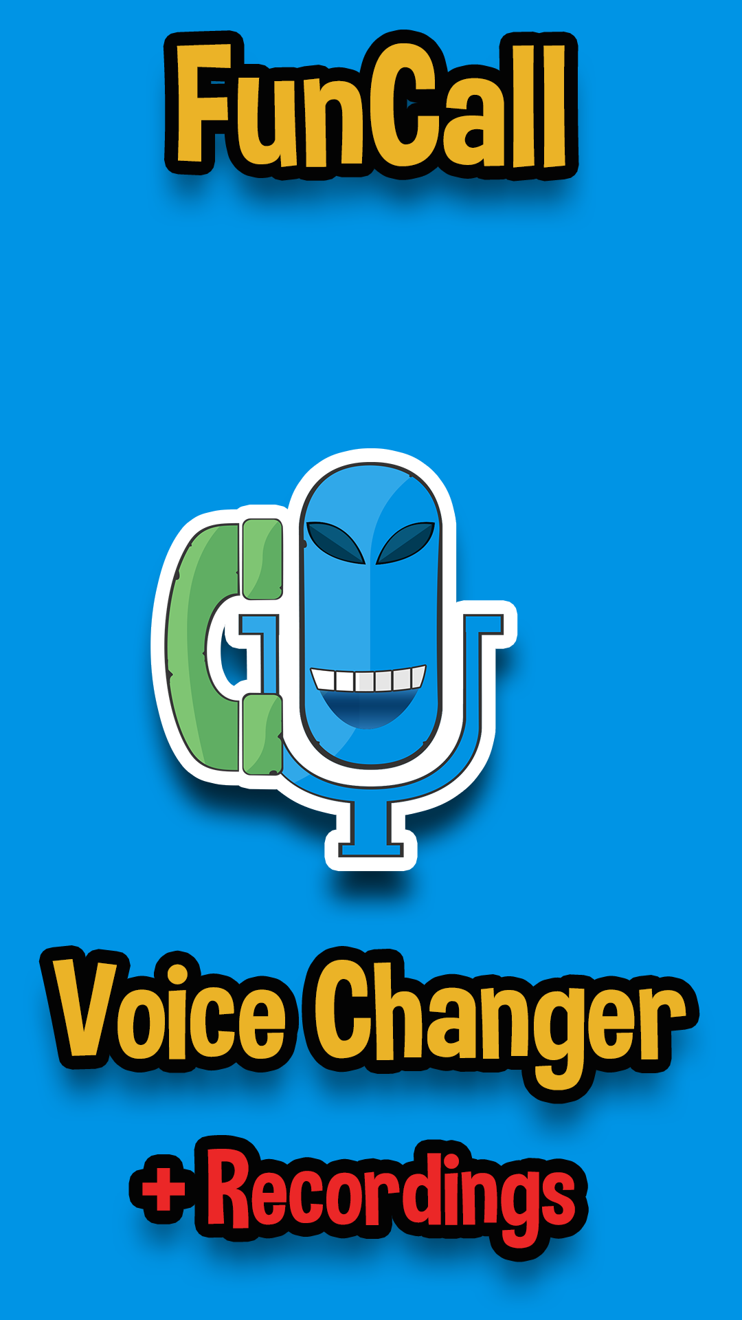 اسکرین شات 1 برنامه Funcalls - Voice Changer & Rec