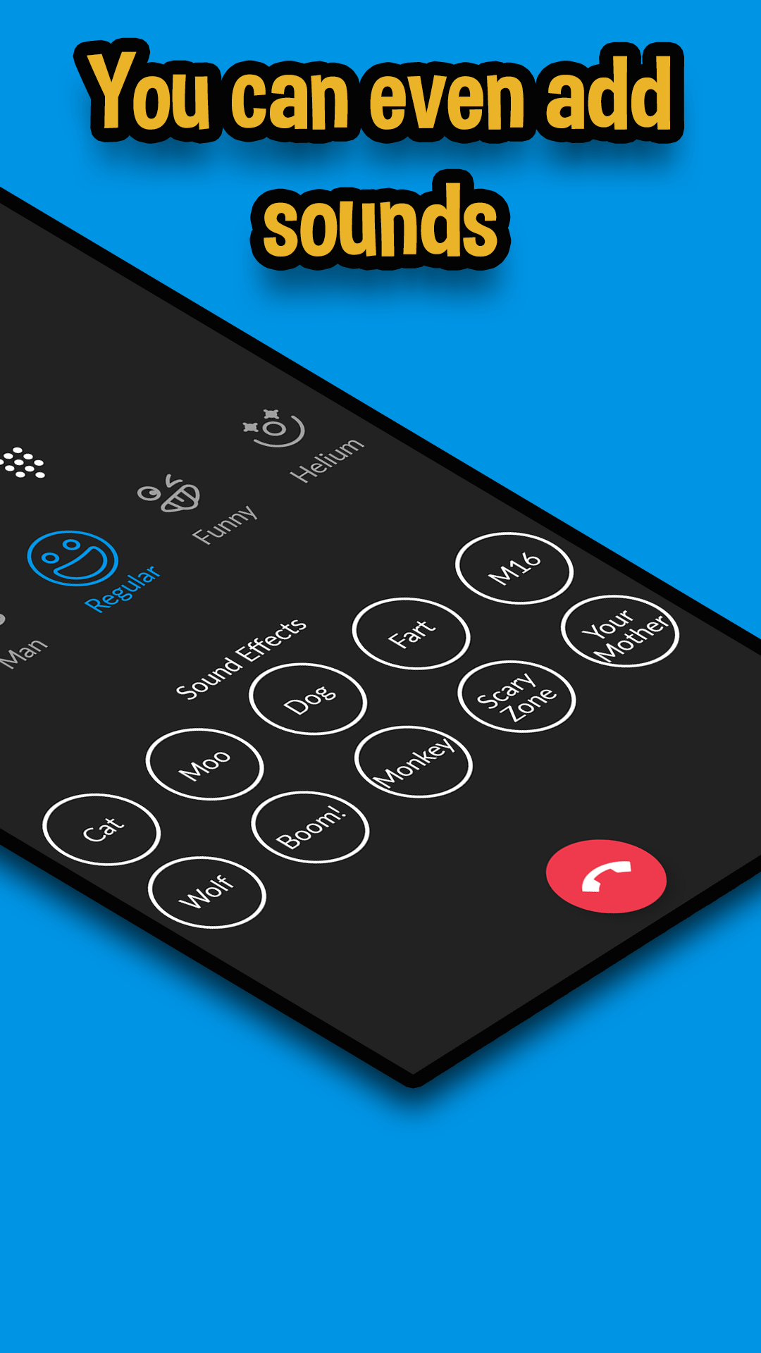اسکرین شات 4 برنامه Funcalls - Voice Changer & Rec