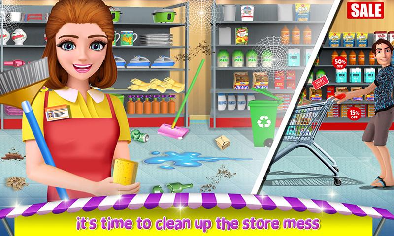 اسکرین شات 5 بازی Black Friday Cashier Girl Game